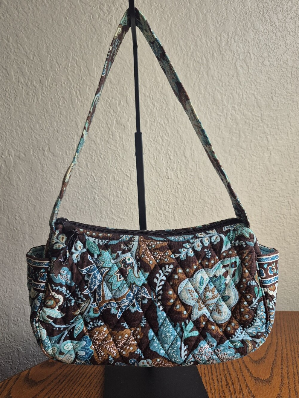 Vera Bradley Java Blue Maggie Shoulder Bag - Picture 2 of 5